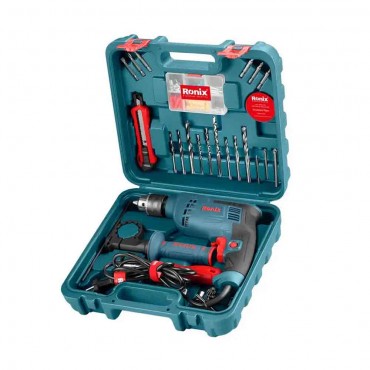 مجموعه ۳۳ پارچه دریل 750 وات رونیکس مدل RS - 0008