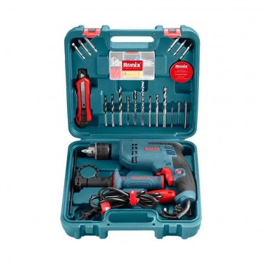 مجموعه ۳۳ پارچه دریل 750 وات رونیکس مدل RS - 0008